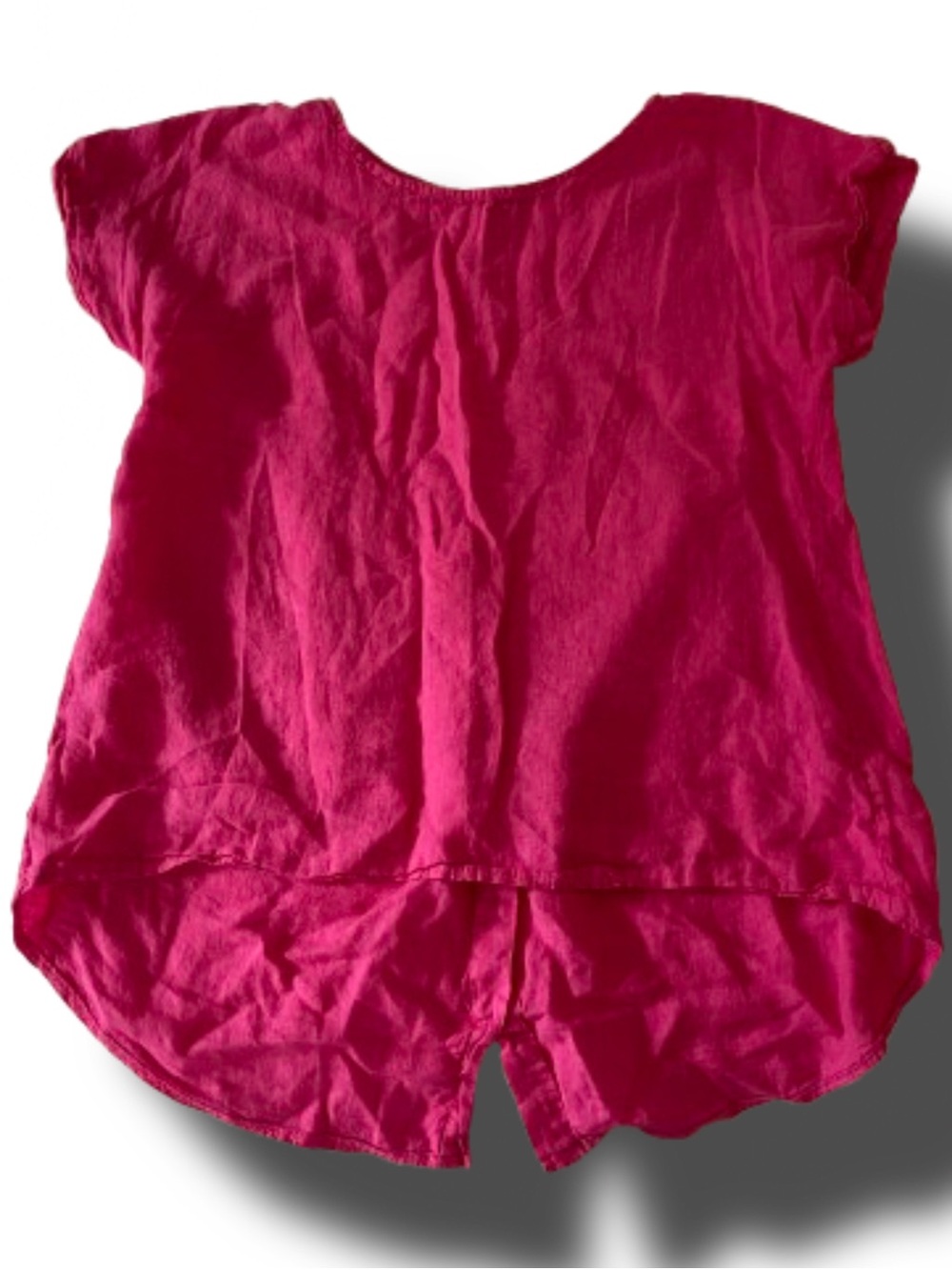 Women’s Short Sleeve Scoop Neck Blouse - Hot Pink